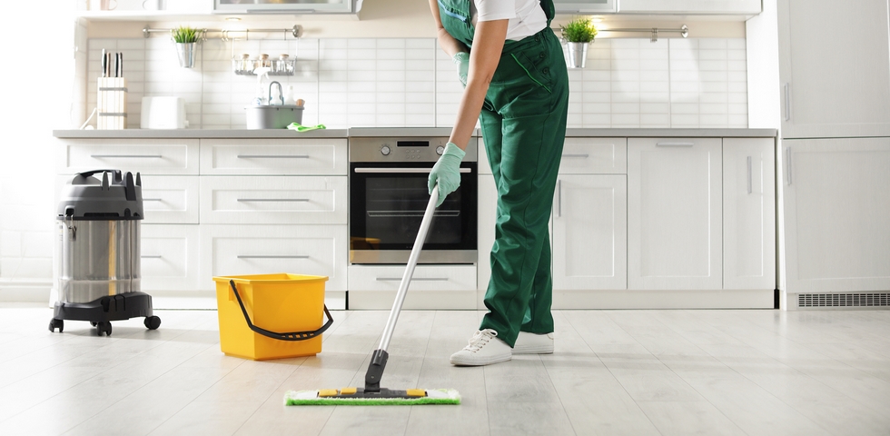 Hire a professional restaurant cleaning service.