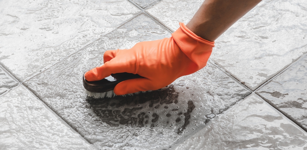 Get rid of spills on warehouse floors promptly.