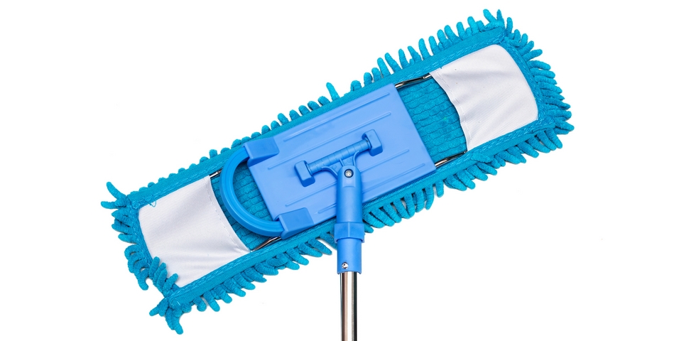 High-reach mops are useful high ceiling cleaning tools.