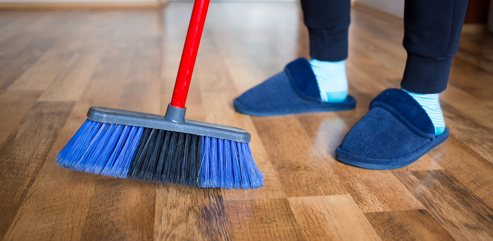 Before mopping, you should sweep or vacuum first