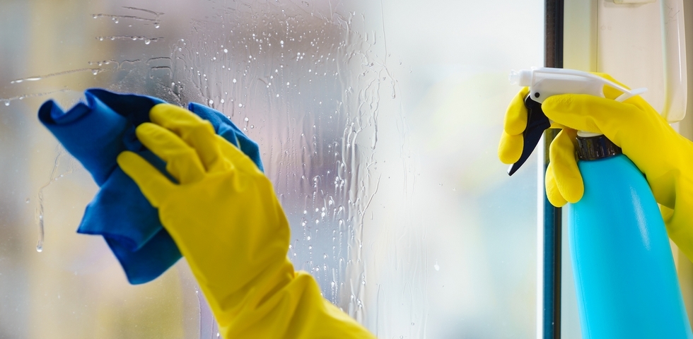 Use plenty of cleaning solutions on your windows